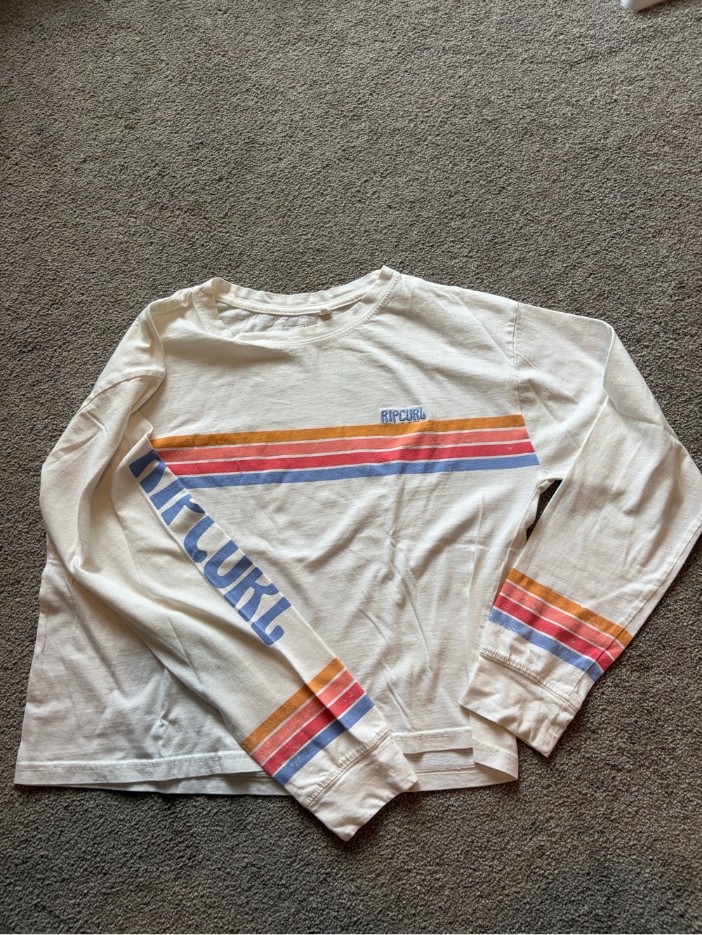 Rip Curl Long-Sleeve Stripe Graphic Tee - S